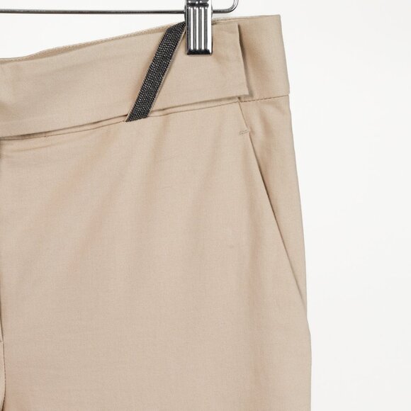 Brunello Cucinelli Monili Bead Khaki Pants - Picture 5 of 16